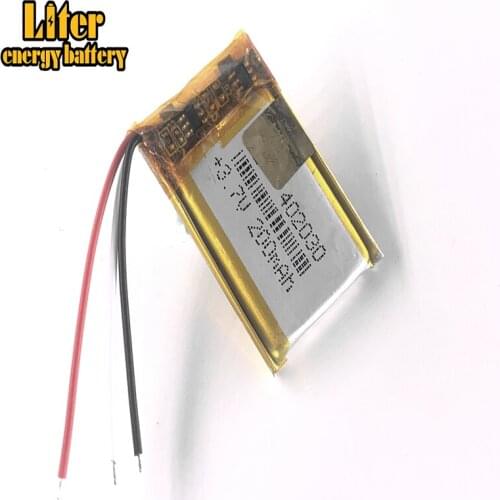3 line Good Qulity 3.7V,200mAH,402030 Polymer lithium ion / Li-ion battery for TOY,POWER BANK,GPS,mp3,mp4