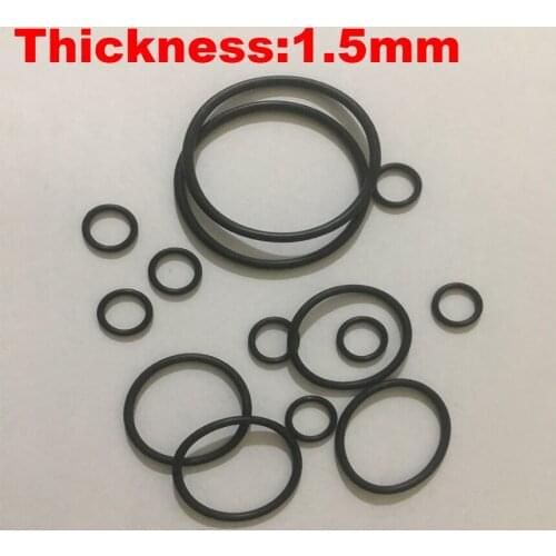 300pcs 14x1.5 14*1.5 15x1.5 15*1.5 16x1.5 16*1.5 OD*Thickness Black NBR Nitrile Chemigum Rubber O-Ring Oil Seal O Ring Gasket