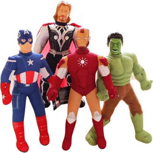 Anime Cartoon Iron Man Plush Doll Kids Gift 40cm