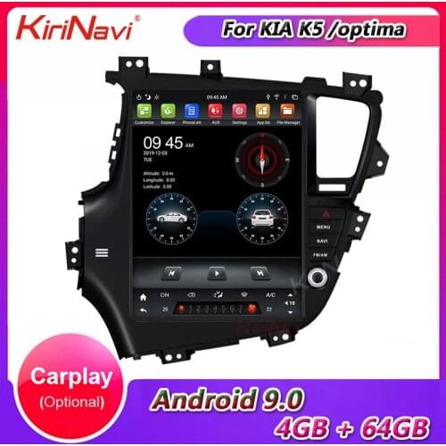 KiriNavi 12.1" Android 9.0 Car Radio Automotivo For Kia K5 Optima Car Dvd Multimedia Player Audio GPS Navigation Stereo 4G 2011