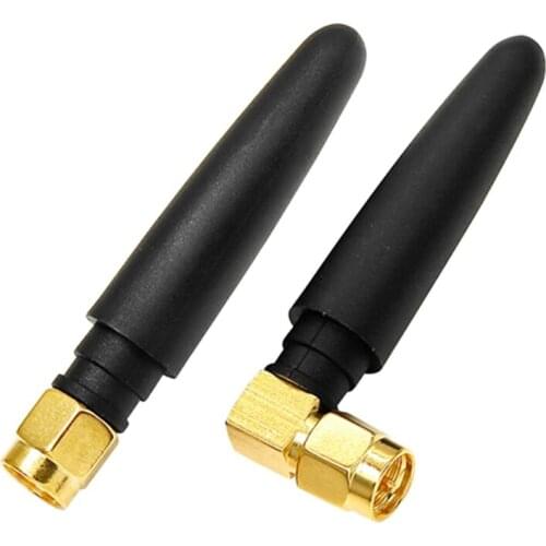 2Pcs 3dBi Gain Wireless Radio Antenna2.4GHz/5.8GHz Antenna SMA Male