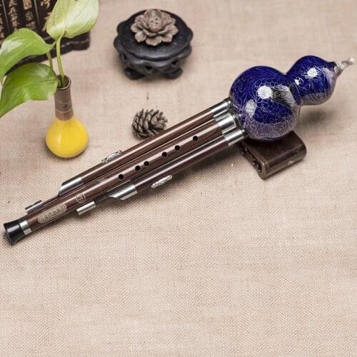 C Key Hulusi Traditional Chinese Handmade Flute Ethnic Musical Woodwind Instrument