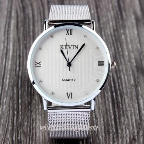 Simple Dress Men watch 2020 Quartz Watches Women Silver Stainless Steel Male Business Geneva ladies Clock Relogio Masculino Top