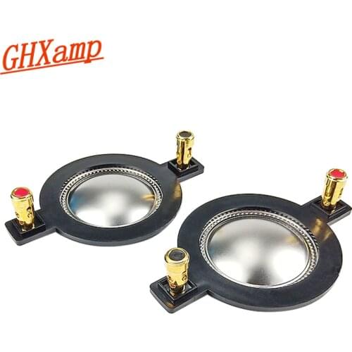 GHXAMP 34.4mm Speaker TREBLE Voice Coil Titanium Film Tweeter Ring Voice Diaphragm Speaker Accessories DIY 8OHM 2PCS