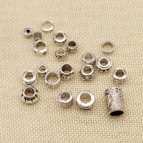 Hot 5pcs Cylinder Big Hole Beads For Bracelet Earrings Jewelry Diy Accessory
