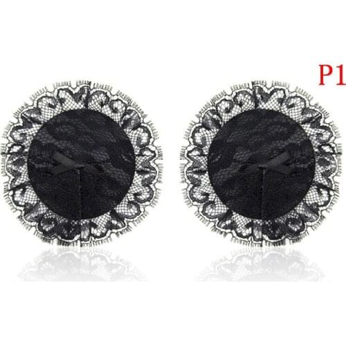 Heart Round Lace Shape Nipple Stickers Chest Stickers Sexy Sequin Nipple Covers With Tassels Pasties Adult Games