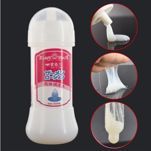 200ML Simulate Semen Lubricant for Sex Lube Products Water Base Personal Massage Oil Sexual Anal Lubricant Adult Sex Products