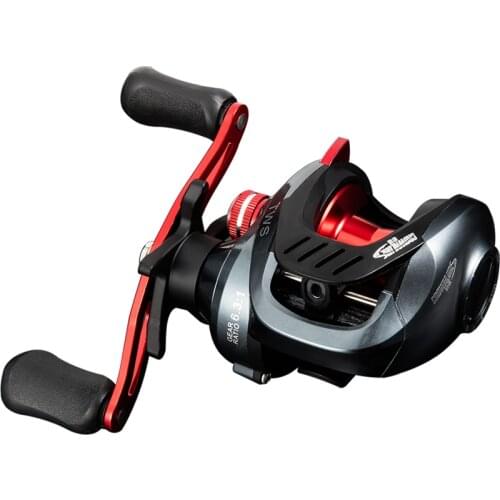 Metal Line Spool Baitcast Fishing Reel Saltwater Rock Wedkarstwo Wheel 6.3:1 High Speed for Black Fish 8KG Max Drag Raft Vessel