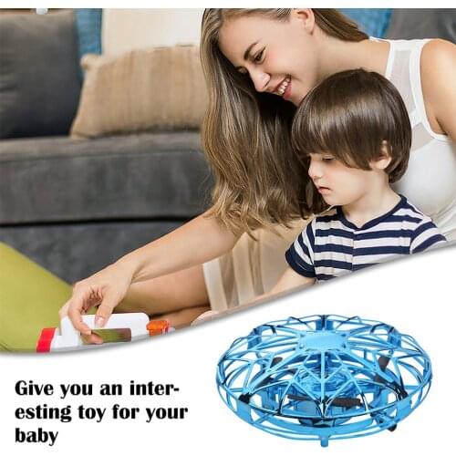 Mini Flying UFO RC drone Infraed Hand Sensing Helicopter Anti-collision Aircraft Flayaball Induction Quadcopter dron Kids Toys