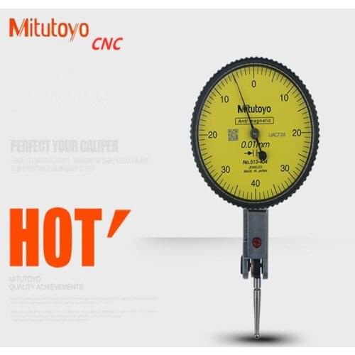 Mitutoyo CNC Dial Indicator 513-404 Analog Lever Dial Gauge Accuracy 0.01 Range 0-0.8mm Diameter 40mm 32mm Measuring Hand Tools