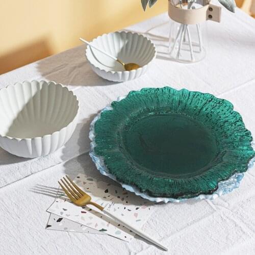 Irregular Plate Silicone Mold Fruit Storage Dish Ornaments DIY Crystal Epoxy Resin Mold Light Luxury Home Decor Handmade Crafts