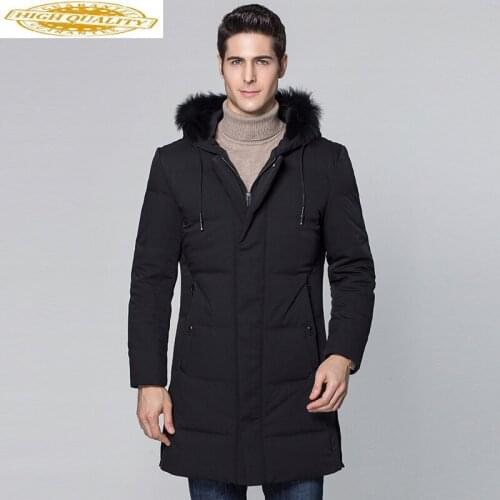 2020 New Duck Down Jacket Men Big Fox Fur Collar Winter Down Coat Male Parka Outerwear Mens Jackets Abrigo Hombre KJ559