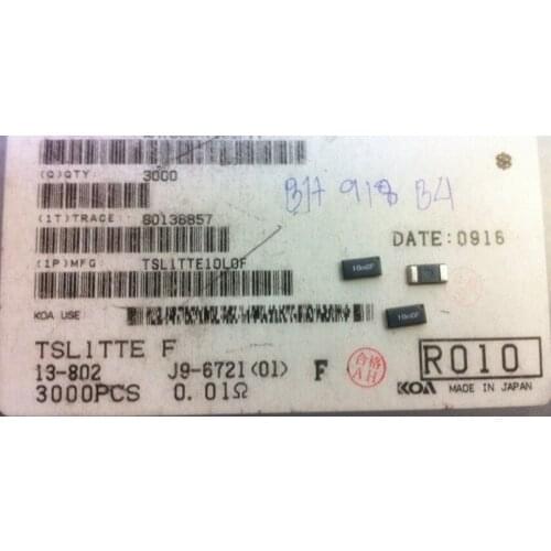Original New 100% SMD resistor 2512 0.01R 10MRF 1% 180PPM TSL1TTE10L0F power resistor (Inductor)