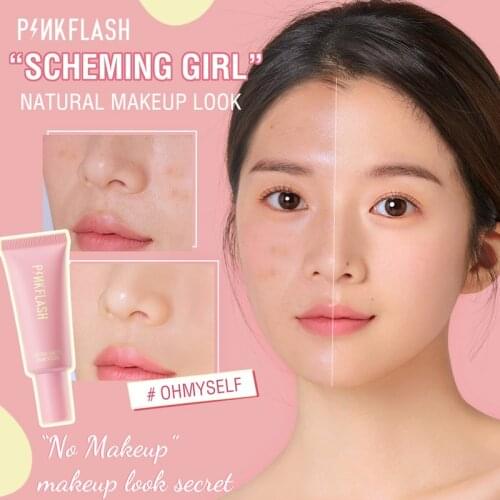 PINKFLASH Liquid Face Foundation Comestic Waterproof Long Lasting All-day Matte Concealer Oil Control Base Face Makeup TSLM2