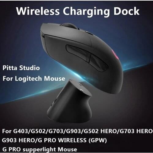 Pitta Studio Logitech Mouse Charging Dock Mouse Power Stander For G Pro X Superlight G 403 502 703 903 HERO Pro WIRELESS (GPW)
