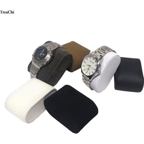 New Watch Jewelry Storage Pillow Holder PU Bangle Chain Organizer Velvet Pendant Anklet Pillow Cushion Stand Showcase