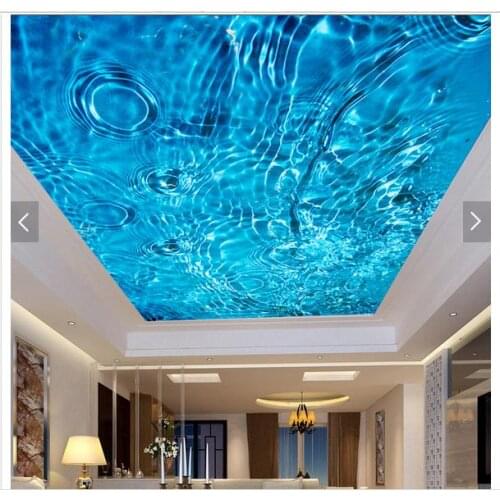 Custom photo wallpaper 3d ceiling wallpaper murals Mediterranean Sky blue water lines frescoes on fashion wall papers home decor