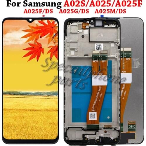 Tested LCD For Samsung Galaxy A02s A025 LCD With Frame Display Touch Screen Digitizer For Samsung A025M A025F/DS A025G/DS A025M
