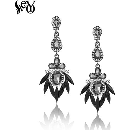 VEYO Rhinestone Acrylic Crystal Earrings For women Long Earrings Elegant Hot Sale
