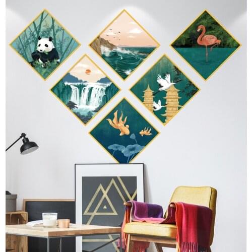 Nordic Wall Stickers Living Room Sofa Backdrop Wall Decoration Warm Bedroom Self Adhesive DIY Decals for Furniture Mural