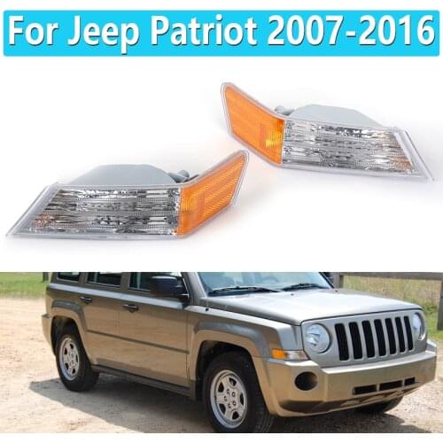 Front Turn Signal Light For Jeep Patriot 2007 2008 2009 2010 2011 2012 2013 2014 2015 2016 Turn Lamp Without Bulb