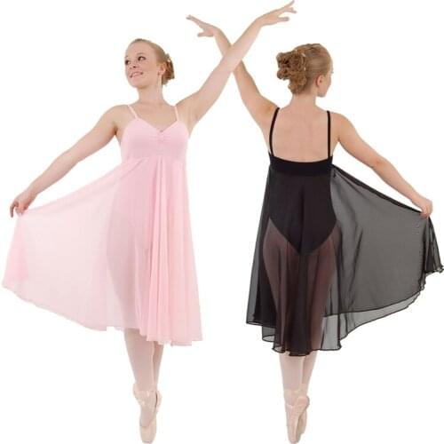 Adult Sling Dancing Dress Girls Ballet Dance Dress Training Snow Spinning Long Skirt String Performance Dance Skirt B-6449