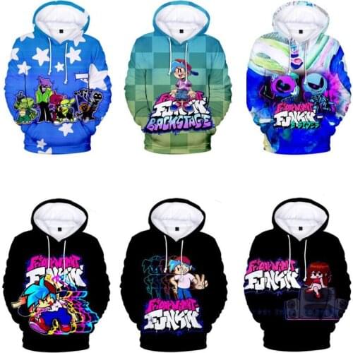 Game Friday Night Funkin Cosplay Hoodie Women Men Harajuku Sweatshirt Streetwear Hip Hop Pullover Hooded Jacket Male Tracksuit