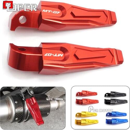 CNC Aluminum passenger footrests rear foot pegs For Yamaha mt 07 MT07 2013-2020 Motorcycle Parts