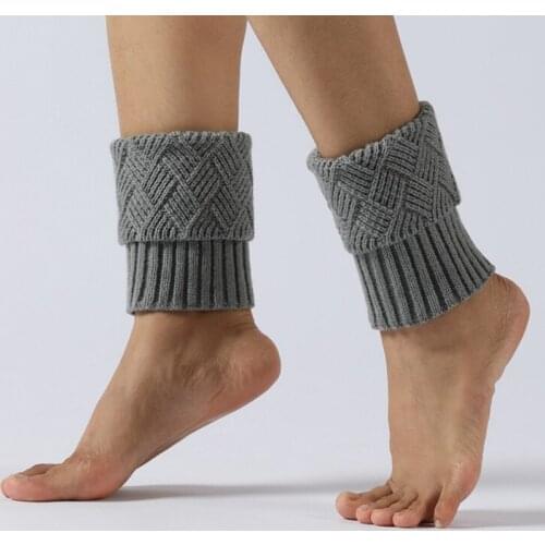 1 Pair Fashion Women Buttons Leg Warmers Autumn Winter Short Hollow Boot Cuff Piernas Knitting Boot Socks Gaiters