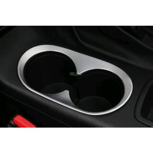 1pc ABS Chrome For Mazda3 Axela 2014 2015 2016 Interior Water Cup Holder Cover trim
