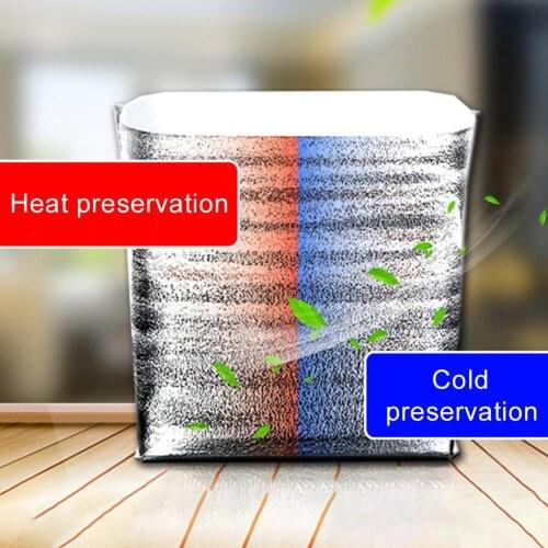 10Pcs Folding Lunch Bag Thermal Insulation Disposable Picnic Food Delivery Pouch