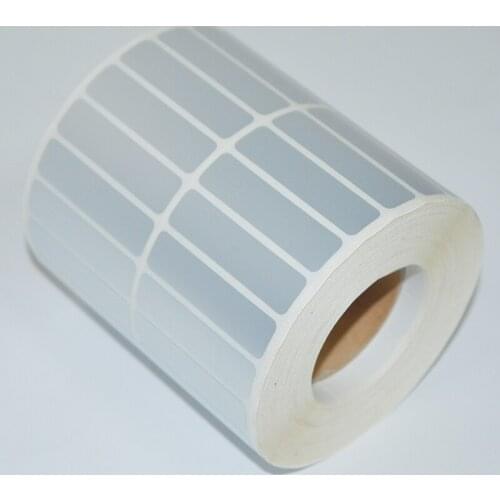 40*10*5000 matte silver PET self-adhesive label bar code printer sticker water oil proof