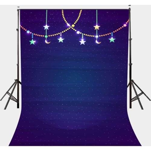5x7ft Ultra Violet Color Backdrop Hanging Lights Photography Studio Backdrop Props