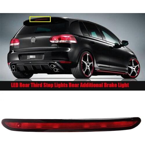 Car LED Rear Third Stop Lights Rear Additional Brake Light For Golf 6 Golf 7 MK6 -Polo Hatchback 6R 2011- 2017