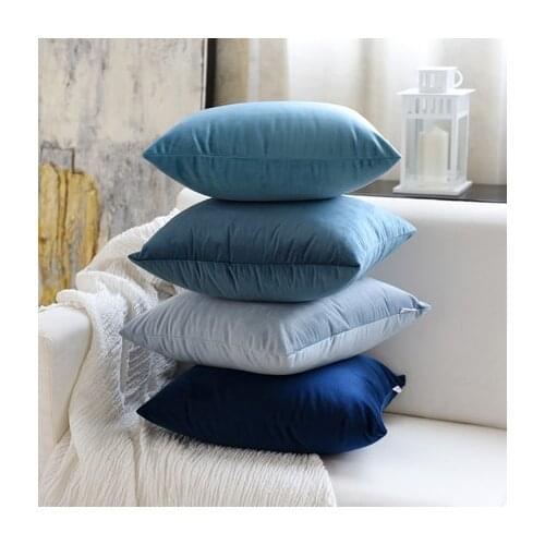 Velvet Sofa Hug Pillowcase Cushion Pillow Nordic Living Room Suede Pillow Bed Head Backrest Lumbar