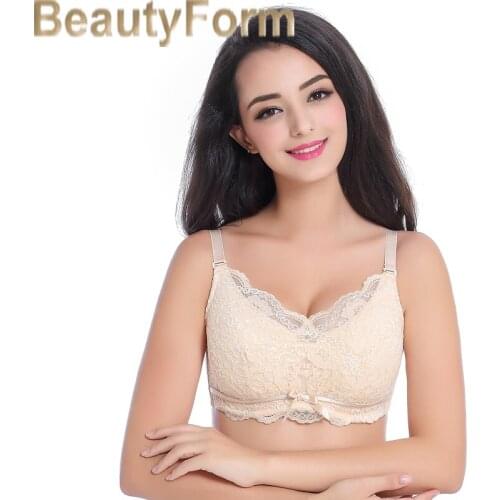 8528Mastectomy Bra Comfort Pocket Bra for Silicone Breast Forms Artificial Breast Cover Brassiere Underwear