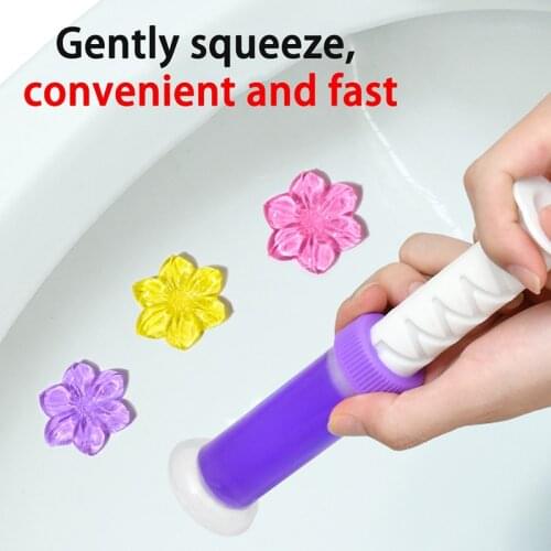 Flower Aromatic Gel Toilet Deodorant Cleaner Remove Odors Household Chemicals Toilet Cleaner New