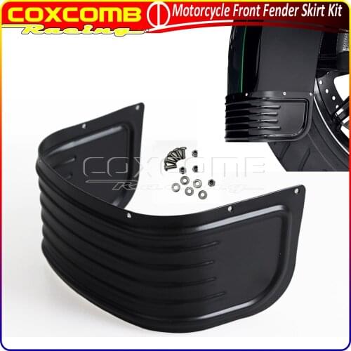 For Harley Touring and Tri Glide Road King FLHR FLHTCU FLHTK FLHTKL 2014-2017 Motorcycle Steel Front Fender Skirt Kits