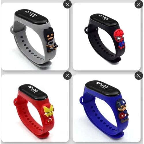 Good Quality Electronic Kids Watches Cartoon LED Digital Display Sport Clock Children Watch Soft Environmentally Friendly Rubber