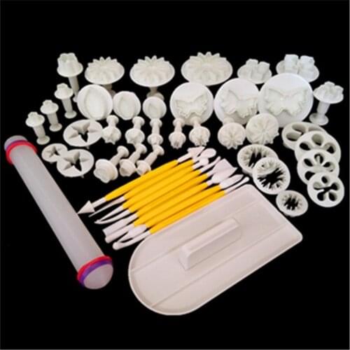 Baking Mold 14-piece Set 14-style 46-piece Set Spring Embossing Die-cutting Die Trowel Silicone Mold Cake Decoration Accessories