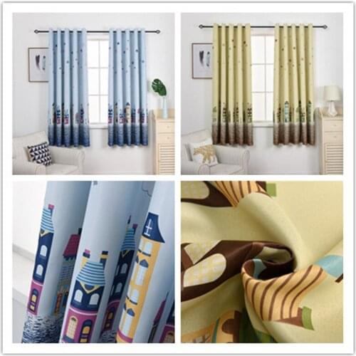 GY2826 Stars Castles Printing 1PC Short Curtain Living Dining Room "Customise" Bedroom