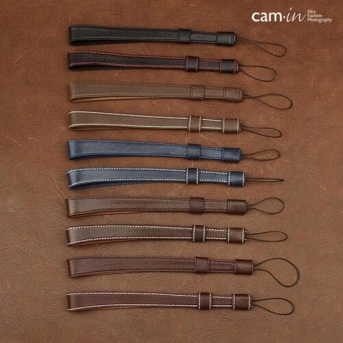 Cam-in WS005 Leather Camera Hand Wrist Strap Wriststrap Vintage Style Belt for SLR DSLR Digital Cameras