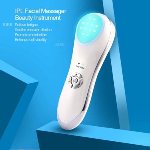Multifunction LED Photon Therapy Beauty Device Tighten Lifting Whitening Anti-aging Acne Ultrasonic Vibration Facial Massager 39