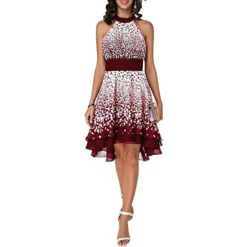 Women Fashion Dresses Plus Size Lady Sleeveless Band Waist Layered Chiffon Evening Party Dress платье летнее 2021