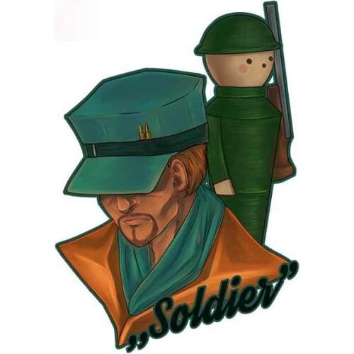 Personality Soldier Doll Man RV Car Sticker Waterproof Refrigerator Decoration Laptop Car Accessories Decal Apply To Car Window
