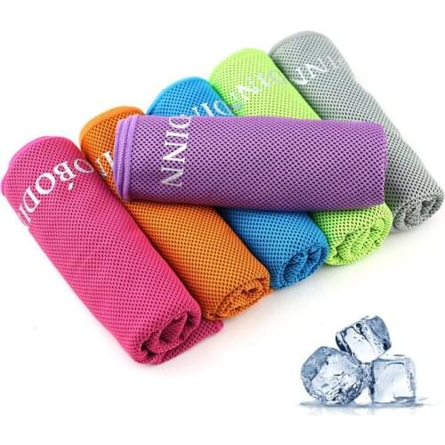 2019 New Swimming Towels 100*30cm Utility Enduring Instant Cooling Towel Breathable Sport Ice Towel for Outdoor Fitness Exercise