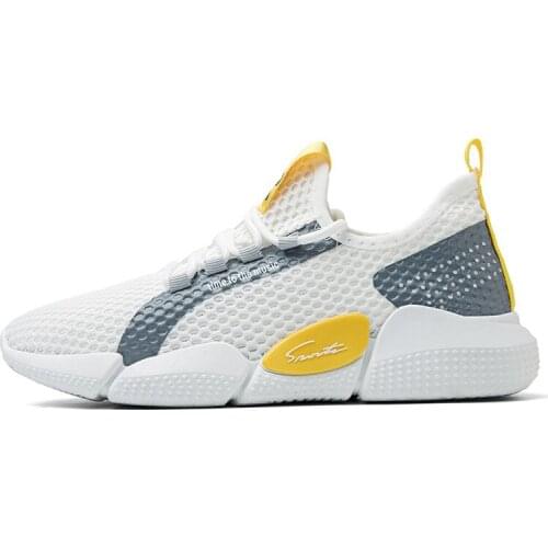 Spring and autumn 2020 new mens flying sneakers trend all-match, lightweight, comfortable and wear-resistant new balance