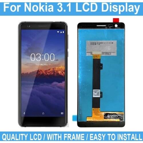 5.2" New LCD Display For Nokia 3.1 Display Touch Screen For Nokia 3.1 Digitizer Assembly Replacement Repair Parts+Tool+Tested
