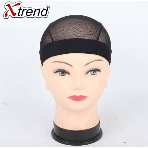 Wholesale Spandex Dome Cap For Wig Making Snood Nylon Strech Hairnets Wig Caps For Making Wigs Glueless Hair Net Wig Liner