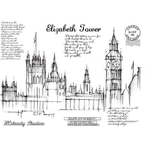 Elizabeth Tower Transparent Clear Silicone Stamp/Seal for DIY scrapbooking/photo album Decorative clear stamp sheets/5419